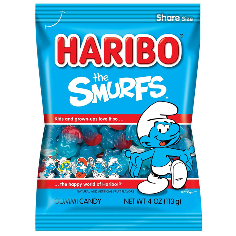 Haribo Smurfs Hanging Bag 113G