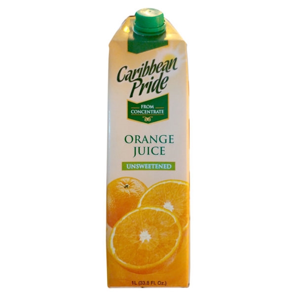 Caribbean Pride Tga Orange Unsweetened Juice 1L