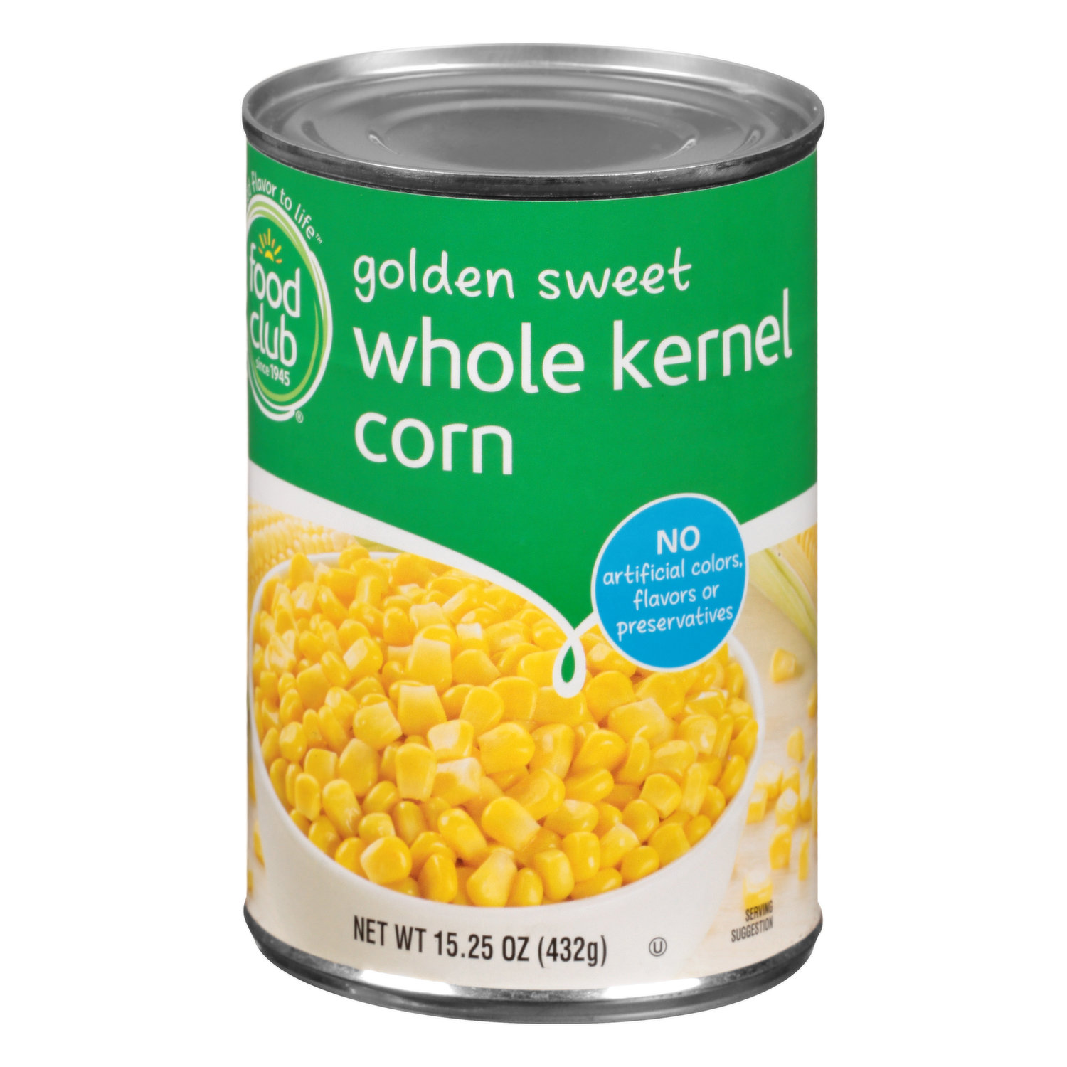 Food Club Corn Whole Kernel Gold 432G
