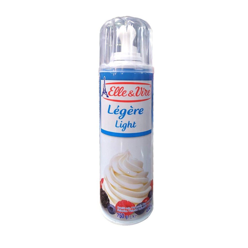Elle & Vire Spray Whipped Cream Light 250G