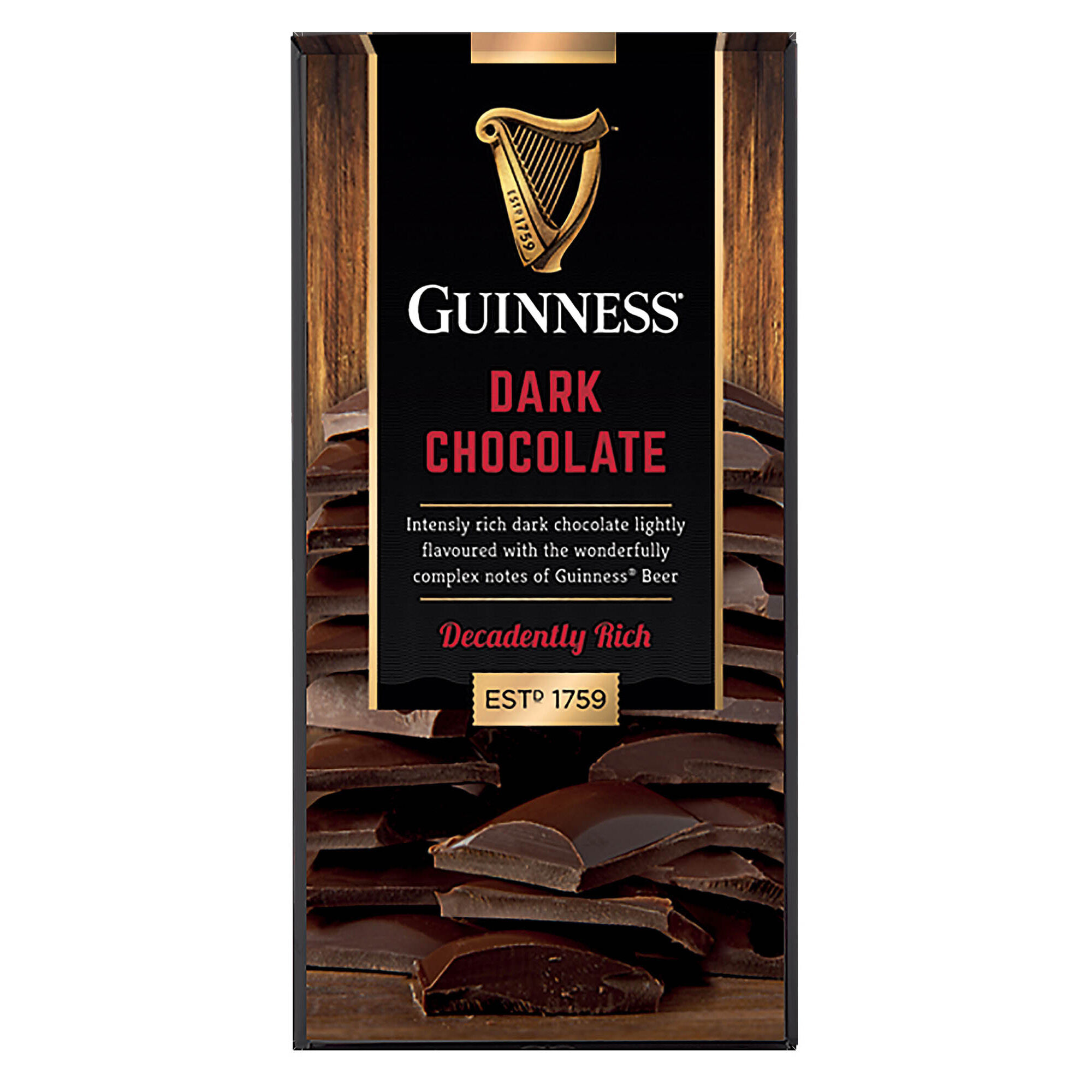 Guinness Dark Chocolate Solid Bar 90G