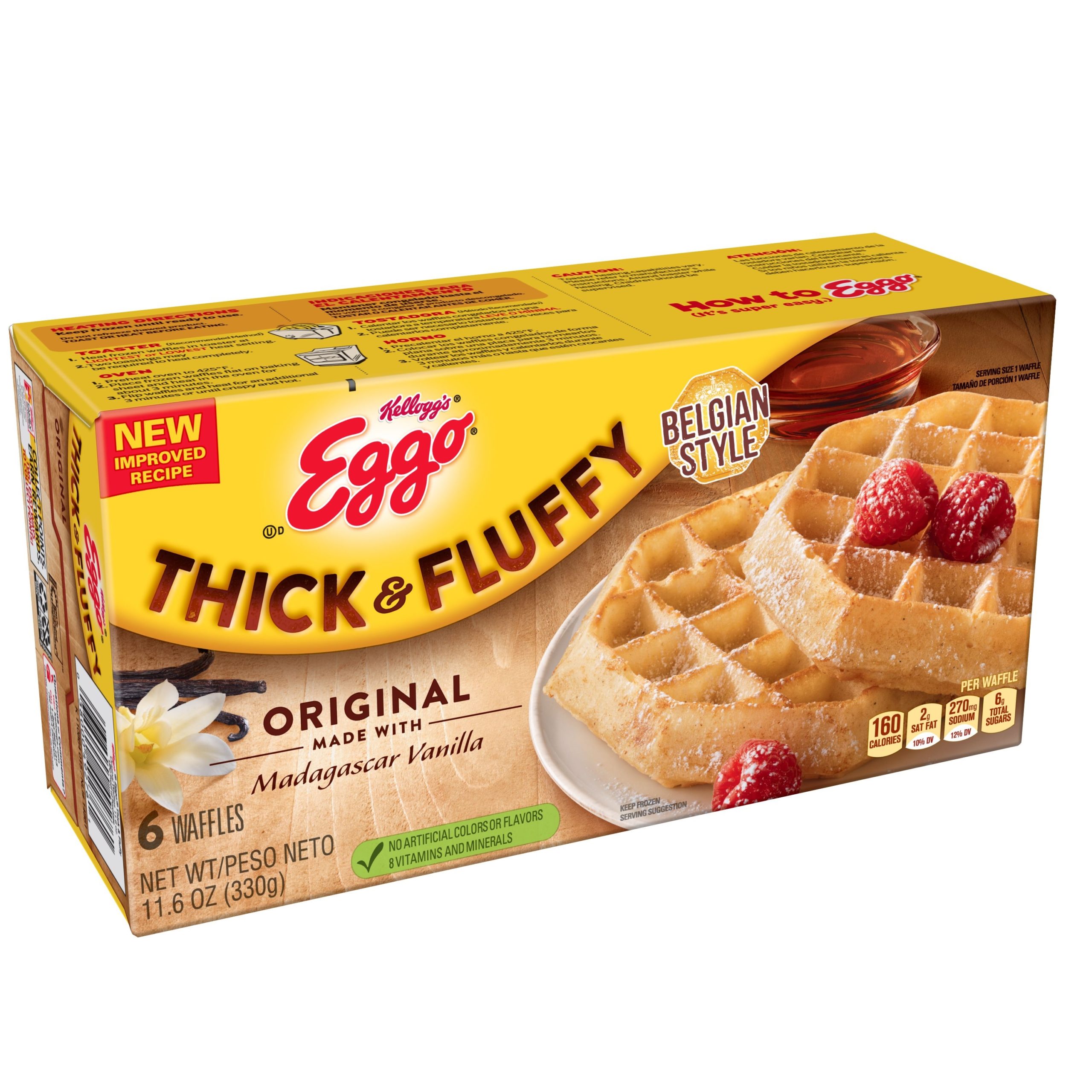 Eggo Thick & Fluffy Waffles 329G