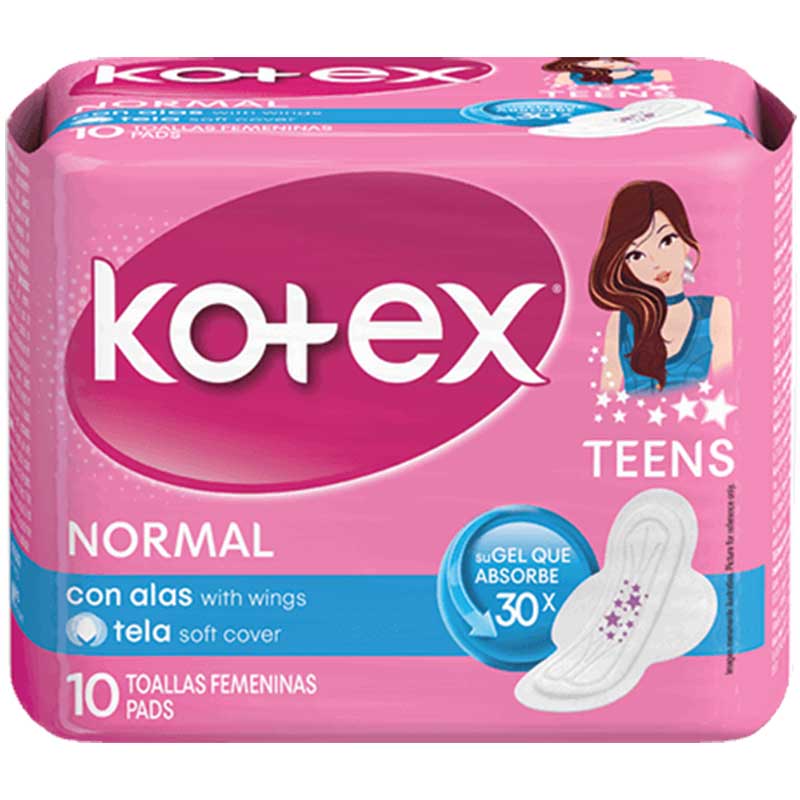 Kotex Teen Maxi Pads 10X (Each) – Massy Stores St. Lucia